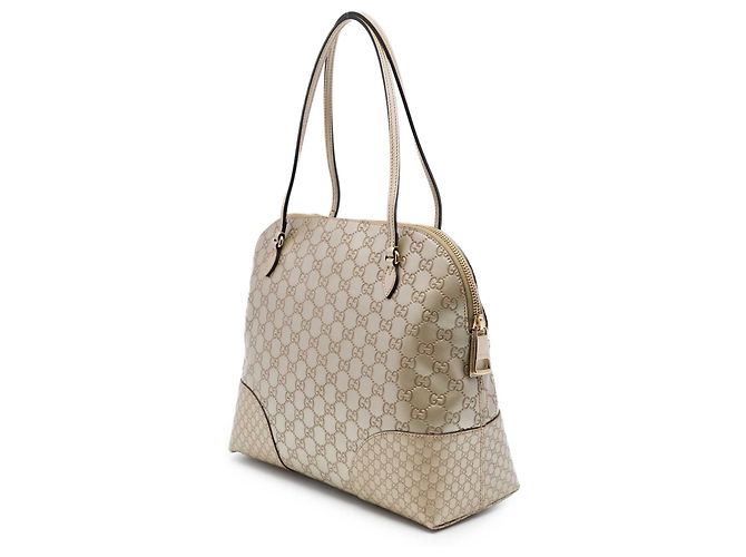 Borsa Gucci Gold Medium Guccissima Bree Dome Tote - vista 2