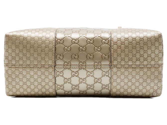 Borsa Gucci Gold Medium Guccissima Bree Dome Tote - vista 3