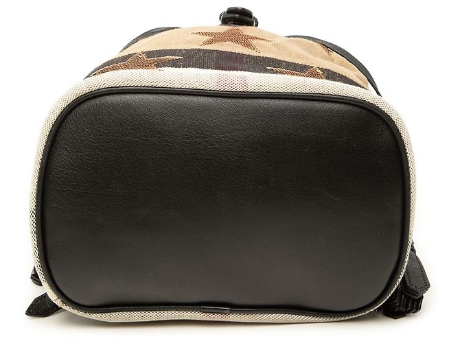 Mochila Burberry Brown Mega Check Canvas Star Sequin Castaño - vista 3