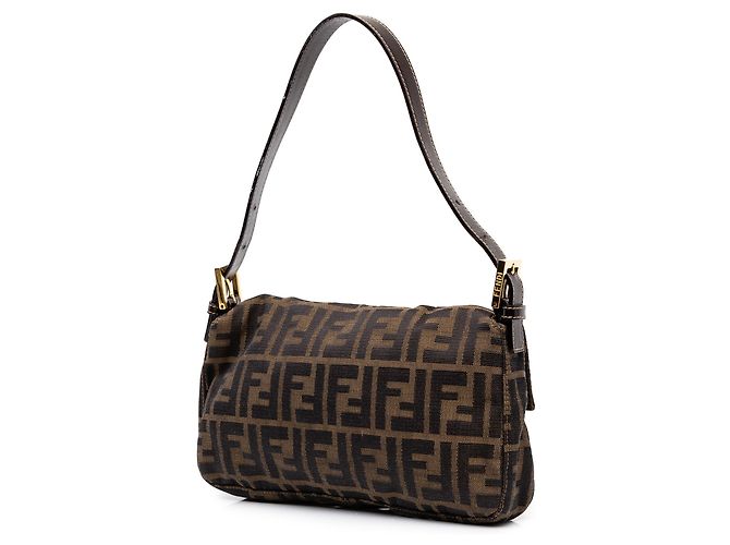 Borsa Baguette Fendi in tela Zucca marrone - Ansicht 2