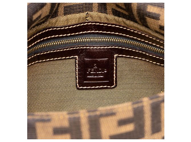 Borsa Baguette Fendi in tela Zucca marrone - Ansicht 5