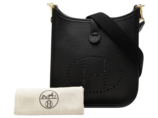 Hermès Black Clemence Evelyne I 16 Amazone Nero - vista 7