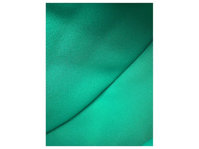 Borsa Hobo Chanel Small in pelle d'agnello matelassé verde con catena e gancio - vista 8