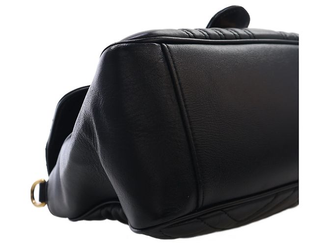 Borsa a mano Gucci Small GG Marmont in pelle di vitello matelassé nera - vista 15