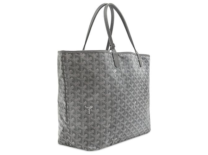 Goyard Gray Goyardine Saint Louis PM Marrone - vista 2