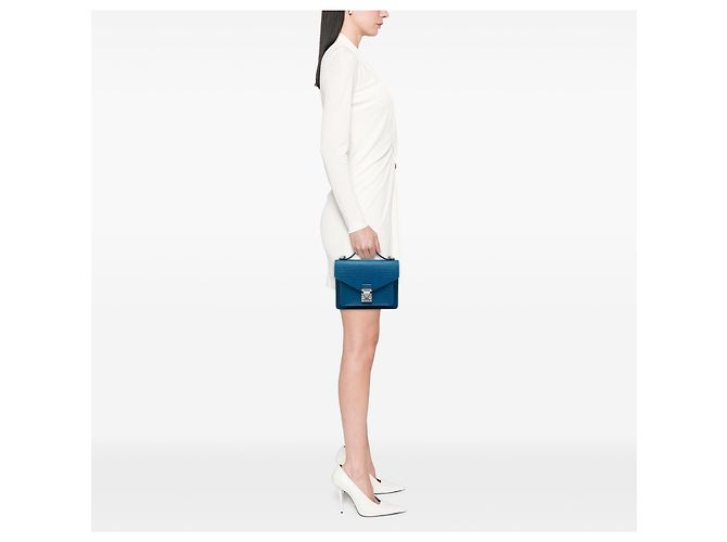 Louis Vuitton Blue Epi Monceau BB Azul - vista 6