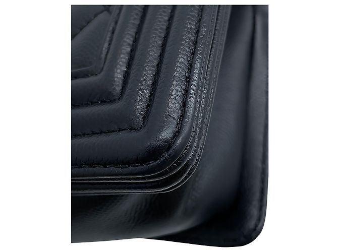 Chanel Black Small Quilted Caviar Boy Flap Nero - vista 7
