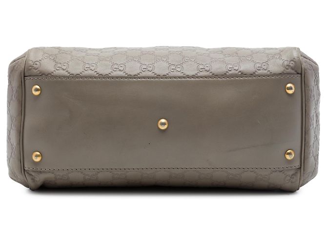 Borsa Satchel Gucci Gray Medium Guccissima Scarlett Marrone - vista 3