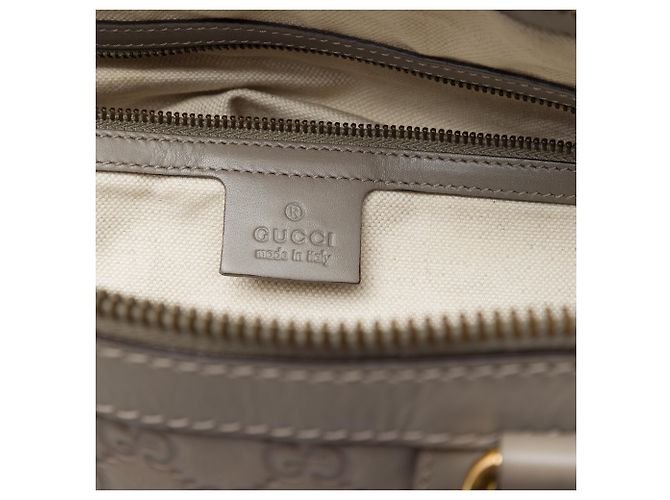 Borsa Satchel Gucci Gray Medium Guccissima Scarlett Marrone - vista 5