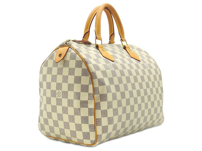Louis Vuitton White Damier Azur Speedy 30 Bianco - vista 2