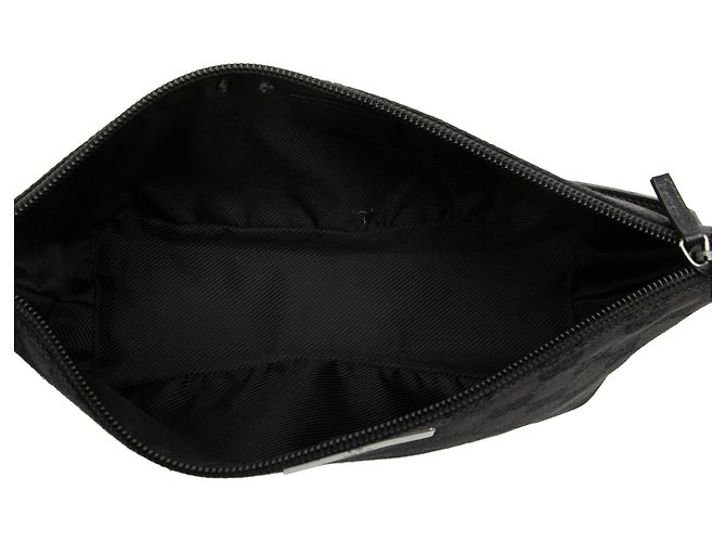 Gucci Black GG Canvas Boat - vista 4