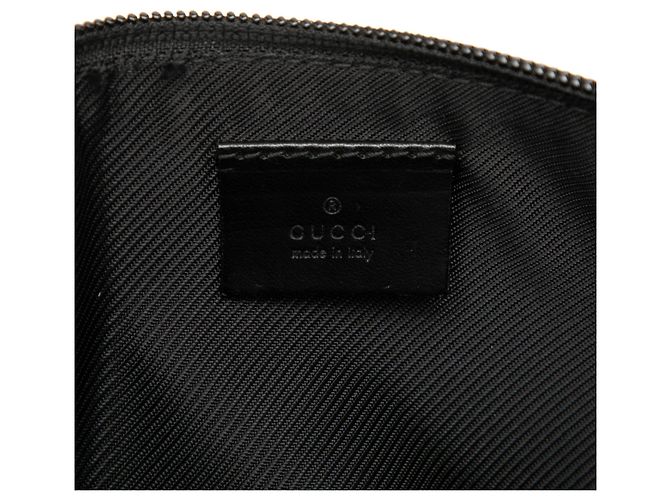 Gucci Black GG Canvas Boat - vista 5