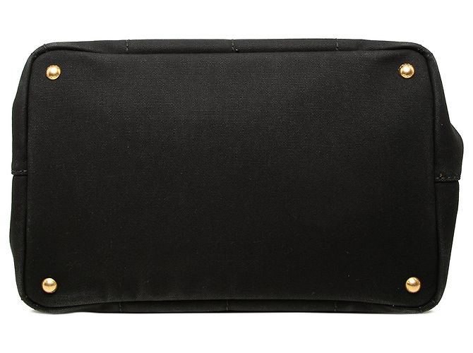 Prada Canvas Canapa Logo Tote Schwarz - Ansicht 3