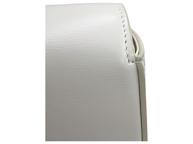Céline Celine Claude Crossbody Mini in pelle di vitello bianca Bianco Bianco sporco - vista 11