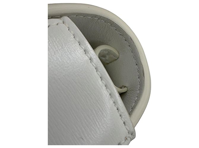 Céline Celine Claude Crossbody Mini in pelle di vitello bianca Bianco Bianco sporco - vista 12