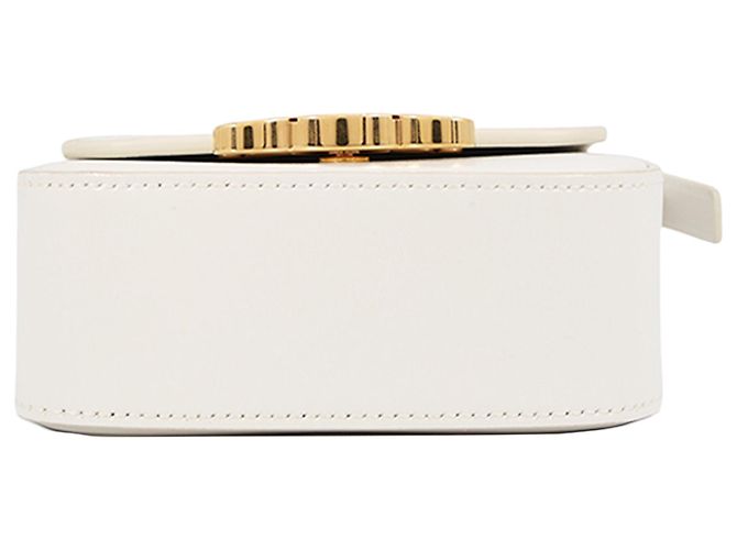 Céline Celine Claude Crossbody Mini in pelle di vitello bianca Bianco Bianco sporco - vista 3