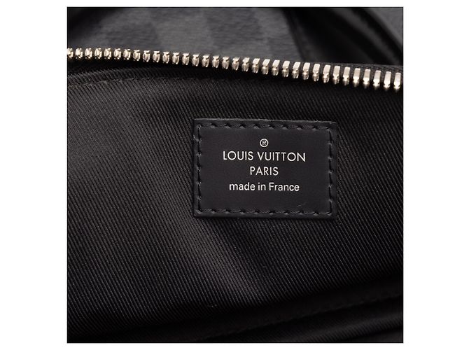 Borsa Tote Louis Vuitton Anton Damier Graphite Nero - vista 5