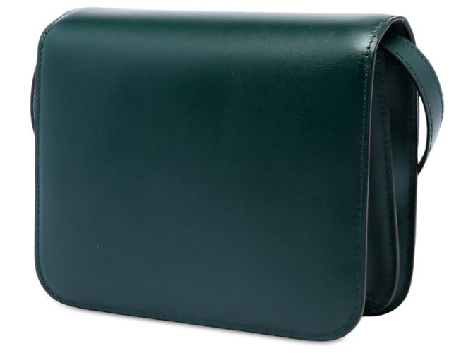 Céline Celine Green Teen Calfskin Classic Box Verde Verde scuro - vista 2