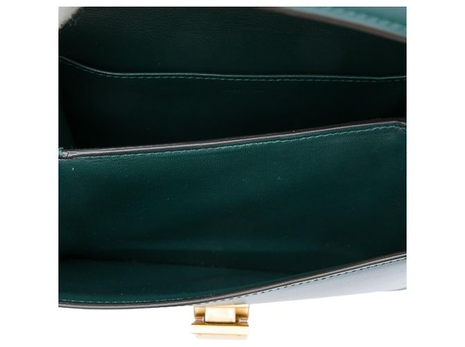 Céline Celine Green Teen Calfskin Classic Box Verde Verde scuro - vista 4
