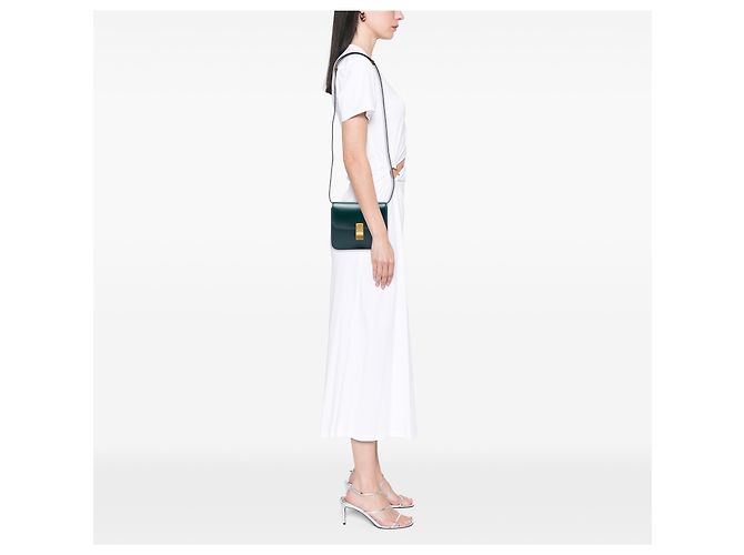 Céline Celine Green Teen Calfskin Classic Box Verde Verde scuro - vista 6