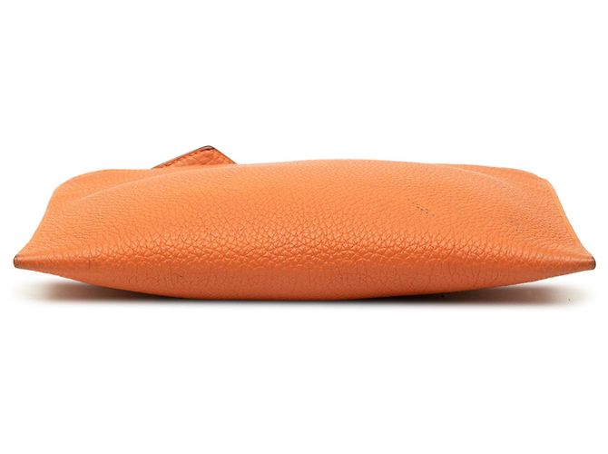 Pouch Hermès Mini Bazar in Togo Orange Arancione - vista 2