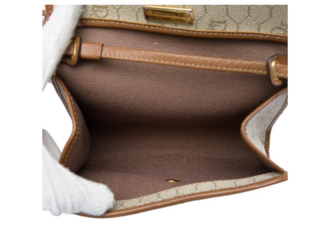 Bolsa tiracolo Dior Beige Honeycomb Coated Canvas Bege - vista 4