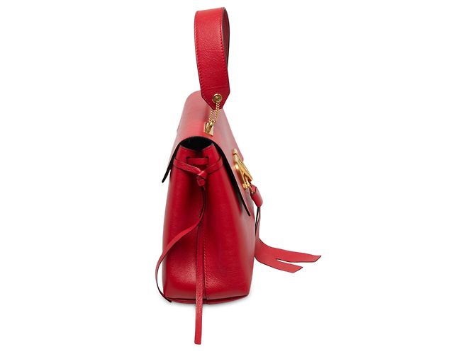 mala Valentino Red Medium em couro de bezerro grão VRing Vermelho - vista 6