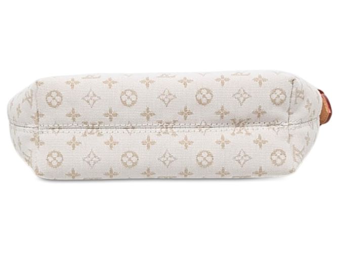 Louis Vuitton White Monogram Canvas Hills Mini Pochette Bianco - vista 3