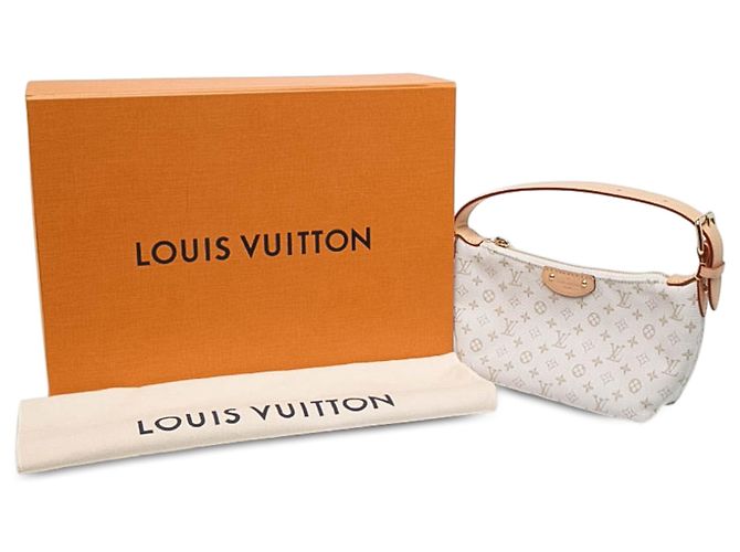 Louis Vuitton White Monogram Canvas Hills Mini Pochette Bianco - vista 7
