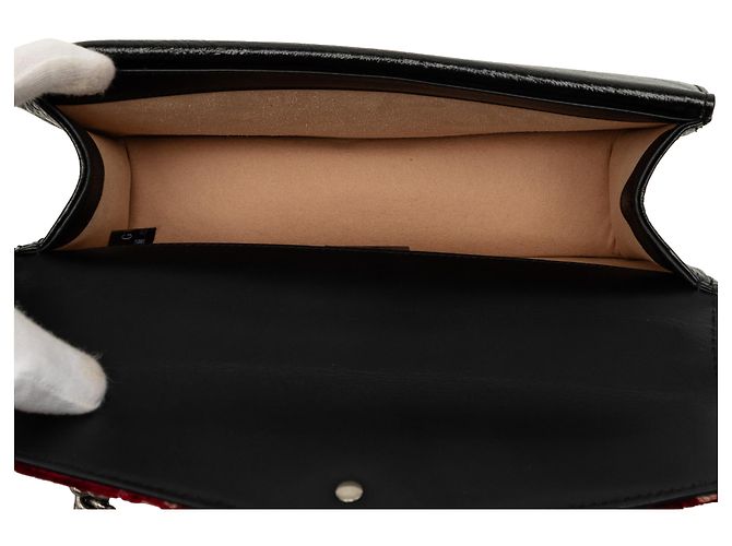 Gucci Borsa a Tracolla Dionysus in Velluto GG Rosso Medium - vista 4
