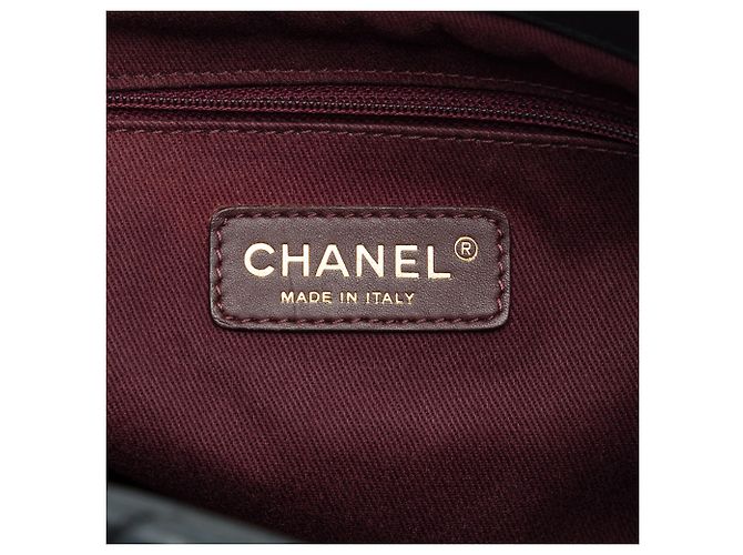 Tote Chanel Large Chevron Surpique in vitello iridescente nero - vista 5