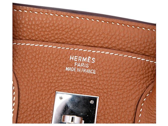 Hermès Brown Togo Birkin Retourne 35 Marrone - vista 5