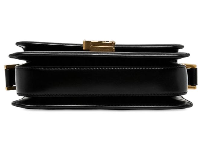 Autre Marque Sac Solferino Saint Laurent Small en cuir de veau noir avec boîte - vue 3