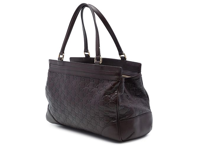 Borsa Tote Gucci Brown Guccissima Mayfair Marrone Marrone scuro - vista 2
