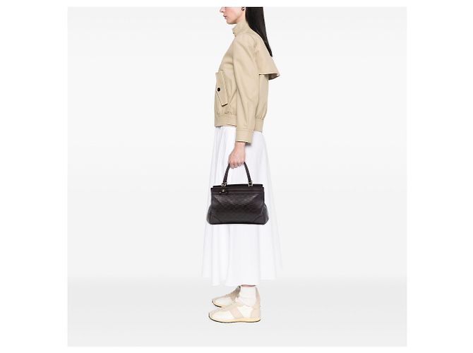 Borsa Tote Gucci Brown Guccissima Mayfair Marrone Marrone scuro - vista 6