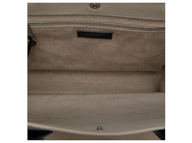 Autre Marque Saint Laurent Tote Bag Rive Gauche Small in tela beige - vista 4