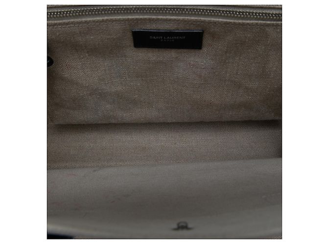 Autre Marque Saint Laurent Tote Bag Rive Gauche Small in tela beige - vista 5