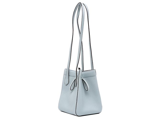 Fendi Blue Mini Origami Schultertasche aus Leder - Ansicht 2