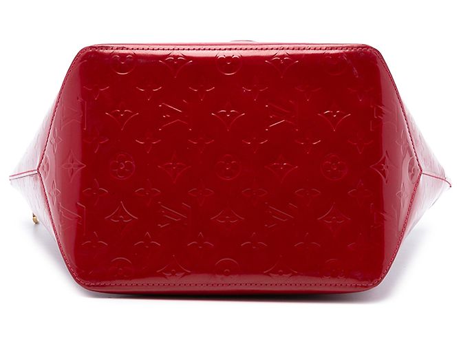Louis Vuitton Red Monogram Vernis Bellevue PM Rosso - vista 3