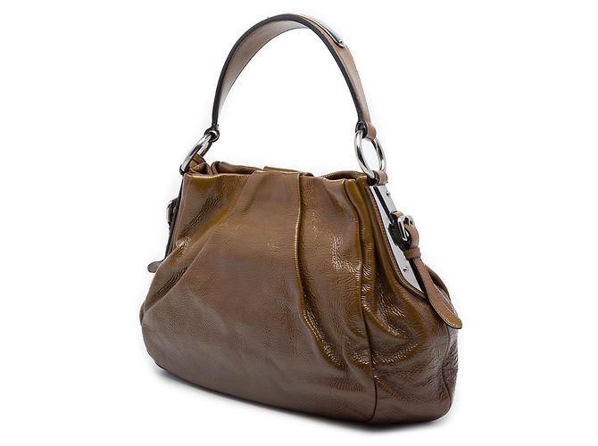 Prada Brown Sfumata Vernice Ombre Tote Braun - Ansicht 2