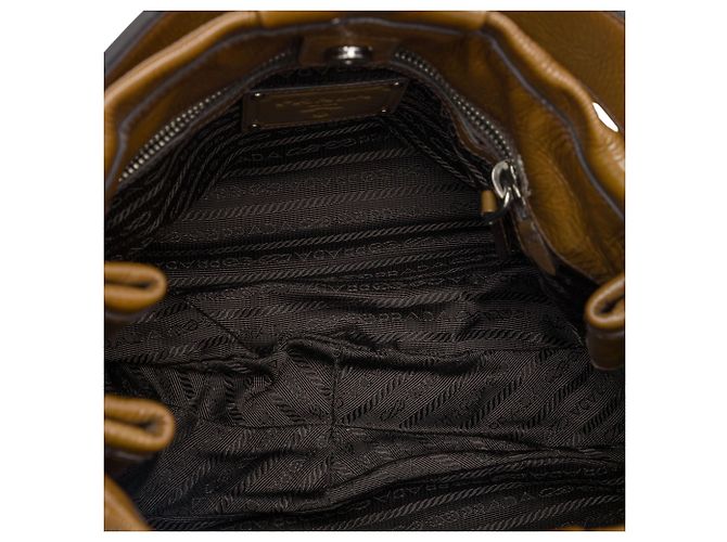 Prada Brown Sfumata Vernice Ombre Tote Braun - Ansicht 4
