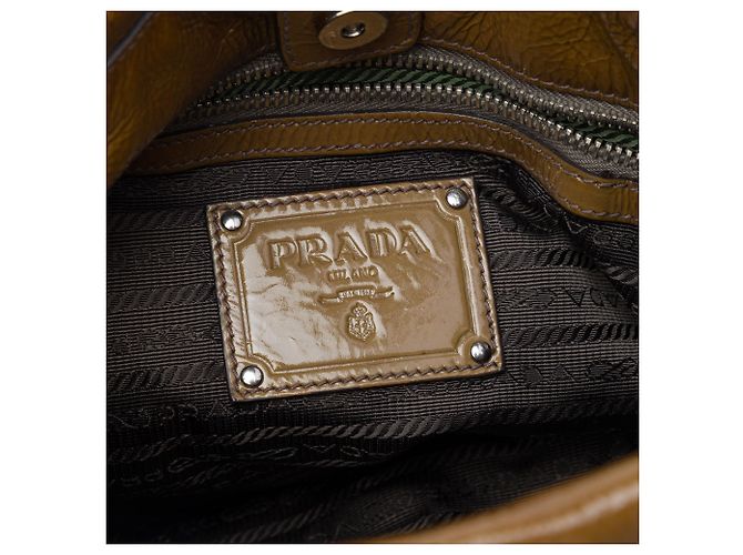 Prada Brown Sfumata Vernice Ombre Tote Braun - Ansicht 5