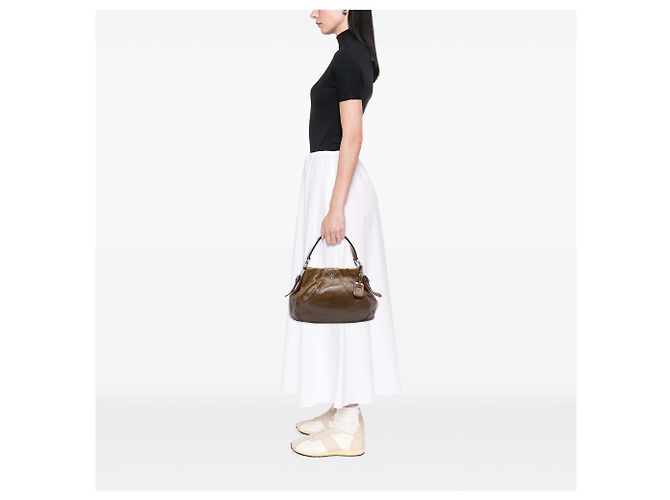 Prada Brown Sfumata Vernice Ombre Tote Braun - Ansicht 6