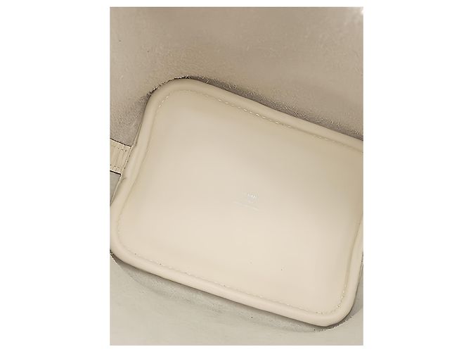 Hermès White Micro Swift Lucky Daisy Picotin Lock 14 Bianco Crudo - vista 4