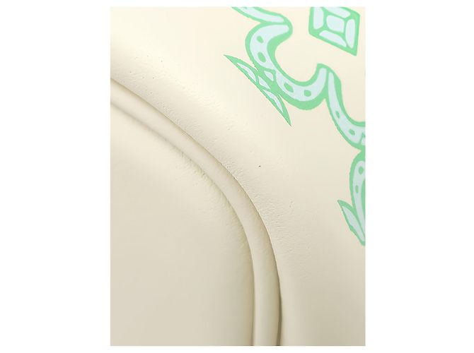 Hermès White Micro Swift Lucky Daisy Picotin Lock 14 Bianco Crudo - vista 6