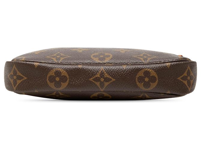 Louis Vuitton Brown Monogram Mini Pochette Accessoires Marrone - vista 3