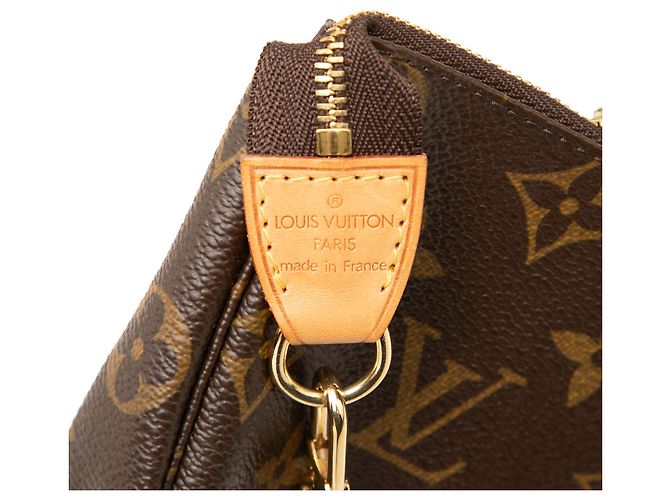 Louis Vuitton Brown Monogram Mini Pochette Accessoires Marrone - vista 5