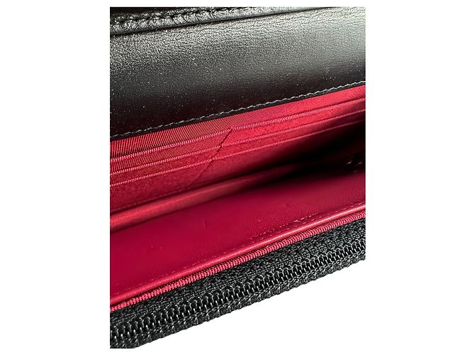 Portafoglio Gabrielle Wallet On Chain Chanel Blue Bicolor in pelle di vitello invecchiata - vista 4