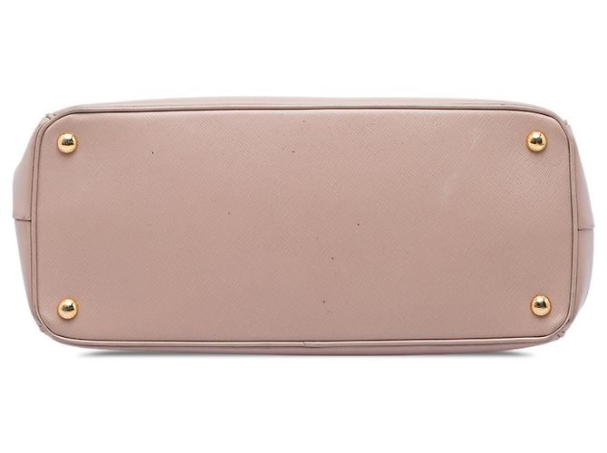 Bolsa Prada Pink Large Saffiano Lux Galleria Double Zip Satchel Rosa - vista 3