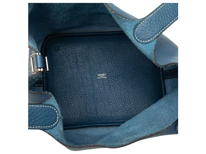 Hermès Blue Clemence Picotin 18 - vista 4